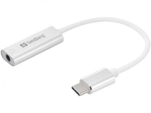 Sandberg USB-C Audio Adapter White