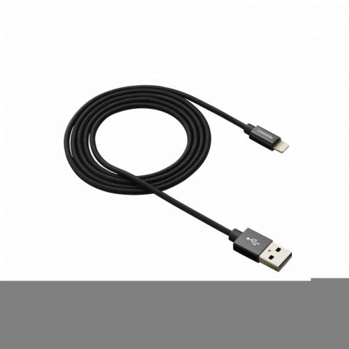 Canyon MFI-3 Charge & Sync MFI braided cable 1m Black