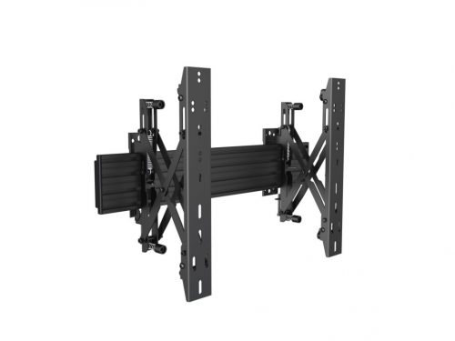 EQuip 37"-65" Modular Push-In Pop-Out TV Wall Mount Bracket Black