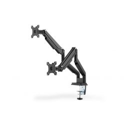   Digitus DA-90395 Universal Dual Monitor Mount With Gas Spring And Clamp Mount Black