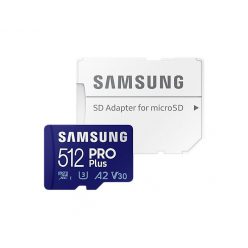   Samsung 512GB microSDXC Pro Plus (2021) Class10 U3 A2 V30 + adapterrel