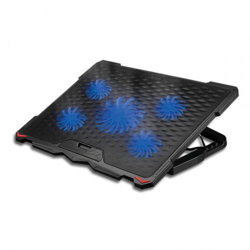 Platinet PLCP5FB Laptop Cooler Pad 5 Fans Blue LED Black