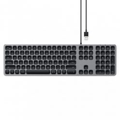 Satechi Aluminum Wired Keyboard for Mac Space Gray US