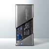 AXAGON EEM2-SG2 SuperSpeed+ USB-C - M.2 NVMe & SATA SSD RAW box Grey