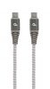 Gembird CC-USB2B-CMCM60-1.5M 60W Type-C Power Delivery (PD) Premium Charging & Data cable 1,5m Grey