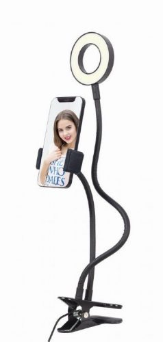 Gembird LED-RING4-PH-01 Selfie Ring Light With Phone Holder