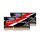 G.SKILL 16GB DDR3L 1866MHz Kit(2x8GB) SODIMM Ripjaws