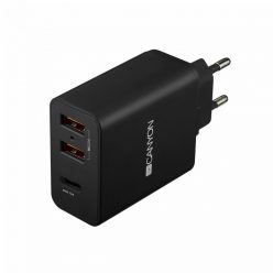   Canyon CNE-CHA08B Powerful Technology Multi-USB Wall Charger Black