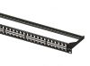 EQuip 48-Port Keystone Cat.6 Unshielded Patch Panel Black