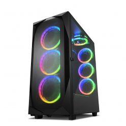 Sharkoon REV300 RGB Tempered Glass Black