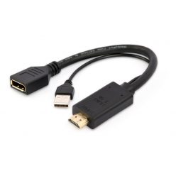   Gembird A-HDMIM-DPF-01 Active 4K HDMI to DisplayPort Adapter Black