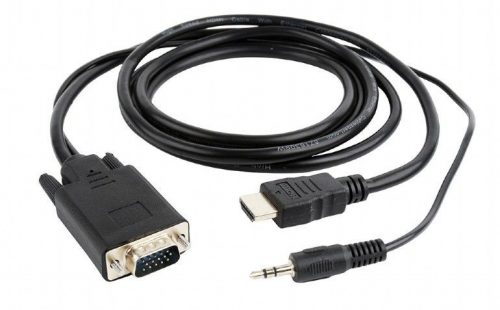 Gembird A-HDMI-VGA-03-6 HDMI to VGA and audio adapter cable single port 1,8m Black