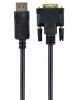 Gembird CC-DPM-DVIM-3M DisplayPort to DVI-D (Dual Link) (24+1) adapter cable 3m Black