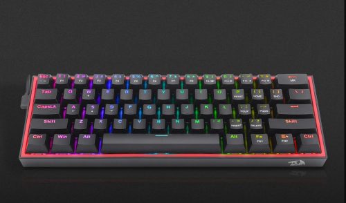 Redragon Fizz Pro black, wired&2.4G&BT Mechanical Keyboard, RGB, brown switch Black HU