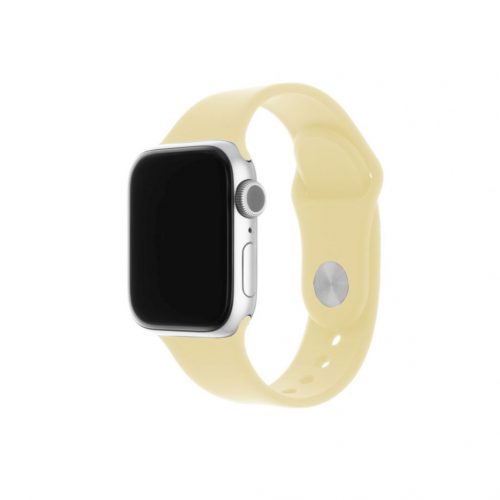 FIXED Szilikon szíj Apple Watch 38/40/41 mm, világos Sárga