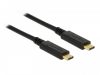 DeLock USB 2.0 cable Type-C to Type-C 4m PD 5 A E-Marker Black