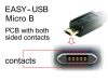 DeLock Cable EASY-USB 2.0 Type-A male > EASY-USB 2.0 Type Micro-B male angled up / down 2m Black