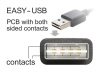 DeLock Cable EASY-USB 2.0 Type-A male > EASY-USB 2.0 Type Micro-B male angled up / down 2m Black