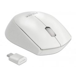   DeLock Optical 3-button USB Type-C 2,4GHz Wireless Mini Mouse White