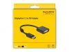 DeLock Displayport 1.2 male > DVI-I (Dual Link) (24+5) female 4K Active Adapter Black