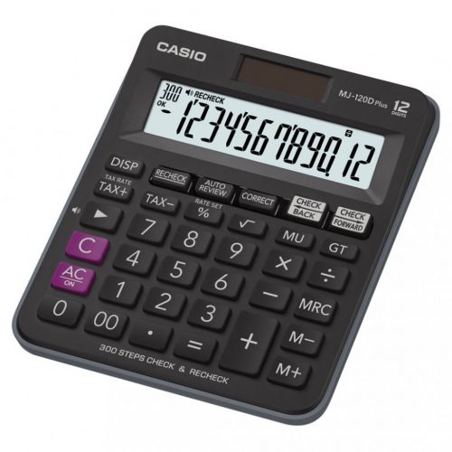 Casio MJ-120D Plus Asztali számológép Black