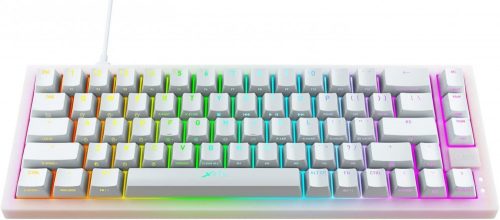 Xtrfy K5 Compact RGB Transparent Kailh Red USB Gaming Keyboard White UK