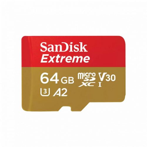 Sandisk 64GB microSDXC Class 10 U3 V30 A2 Extreme for Mobile Gaming