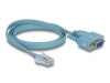 DeLock RS-232 DB9 female > 1x Serial RS-232 RJ45 male Adapter 1m Blue