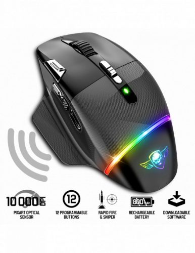 Spirit Of Gamer Xpert M800 Wireless Gaming Mouse Black