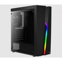 Aerocool Aerocool Bolt RGB ATX Fekete Akril üveg