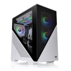   Thermaltake Divider 170 TG Snow ARGB Micro Chassis Tempered Glass White/Black