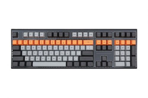 Varmilo VBS109 Bot: Lie USB Cherry MX Silent Red Mechanical Gaming Keyboard Grey/Orange HU