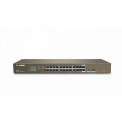   IP-COM G1024F 24-Port Gigabit Unmanaged Switch with 2 SFP Slots