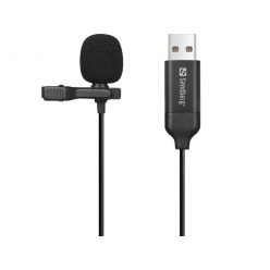 Sandberg Streamer USB Clip Microphone Black