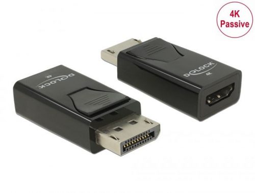 DeLock Adapter DisplayPort 1.2 male to HDMI female 4K Passive Black