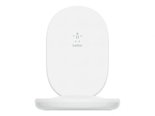 Belkin BoostCharge 15W Wireless Charging Stand + QC 3.0 24W Wall Charger White