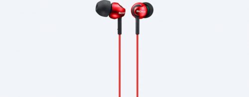 Sony MDR-EX110APR Headphone Red