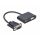 Gembird A-VGA-HDMI-02 VGA to HDMI + VGA adapter cable 0,15m Black