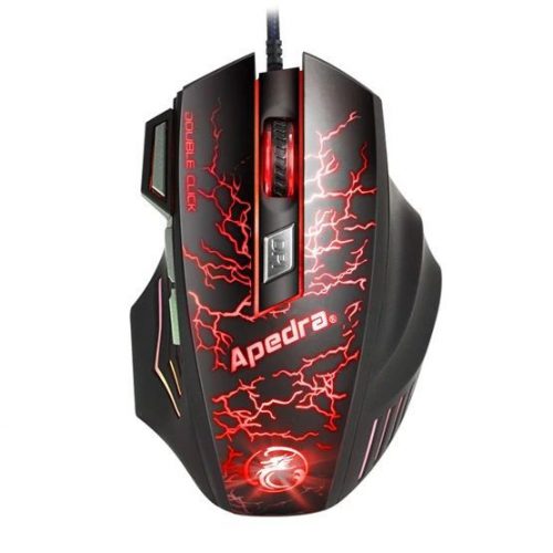 Apedra A7 Gaming Mouse Black/Red