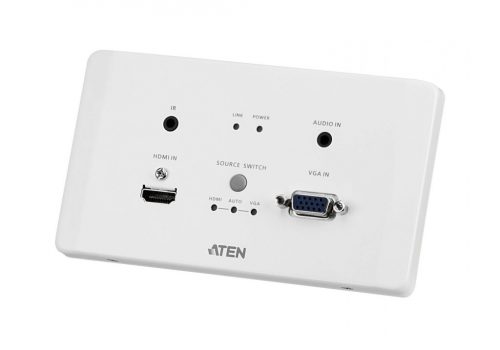 ATEN VE2812AEUT HDMI & VGA HDBaseT Transmitter with EU Wall Plate