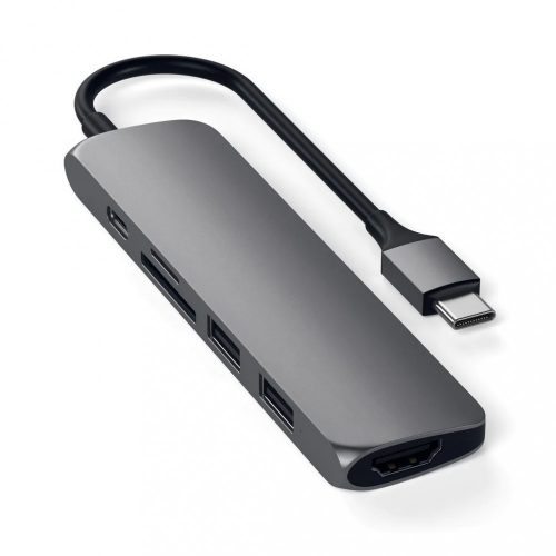 Satechi Type-C Slim Multimedia Adapter V2 Space Grey