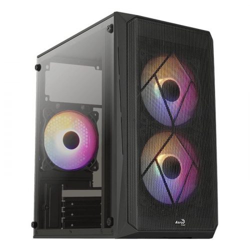 Aerocool CS-107-A-BK-v2 Mesh FRGB Window Black