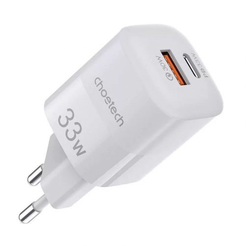 Choetech  PD5006W PD33W Type-C + USB EU Wall Charger White