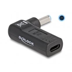   DeLock Adapter for Laptop Charging Cable USB Type-C female to HP 4.5 x 3.0mm male 90° angled