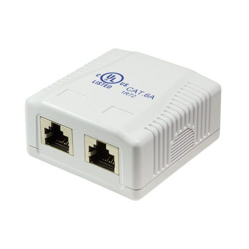 Logilink Cat.6A aljzat 2x RJ45 White