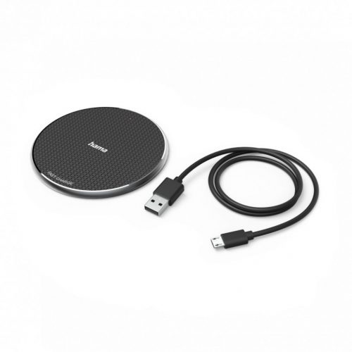 Hama QI-FC10  Wireless Charger 10W Wireless Smartphone Charging Pad Black