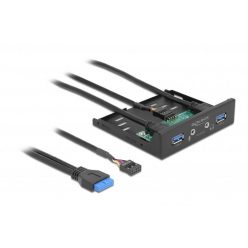   DeLock 3.5 USB 3.2 Gen 1 első panel 2 x USB A-típusú + HD-Audio