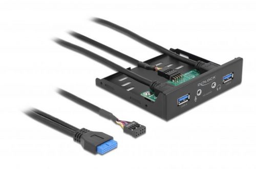 DeLock 3.5 USB 3.2 Gen 1 első panel 2 x USB A-típusú + HD-Audio