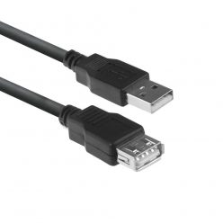   ACT AC3040 USB 2.0 extension cable A male - A female 1,8m Black