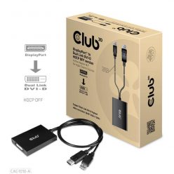   Club3D DisplayPort to Dual Link DVI-D Active Adapter for Apple Cinema Displays